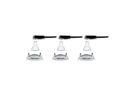 Paulmann Inbouwspot Nova Aluminium Rond 6,5W 3-Stap Dimbaar Kantelbaar 3st-757881