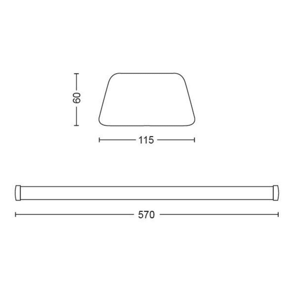 Philips LED TL Plafondlamp Softline Wit 24W 57cm-757935
