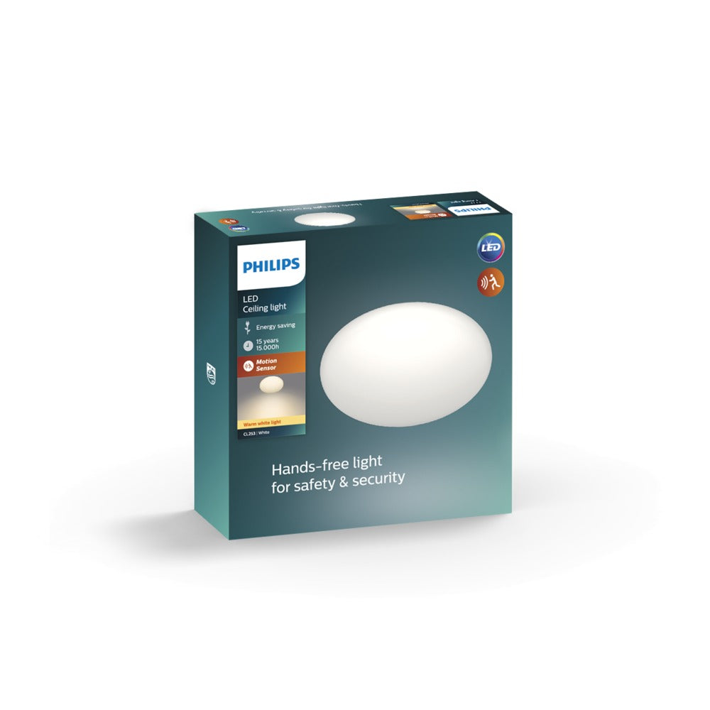 Philips Plafondlamp Shan CL253 Wit Rond 12W IP20 Sensor Ø26cm-757948