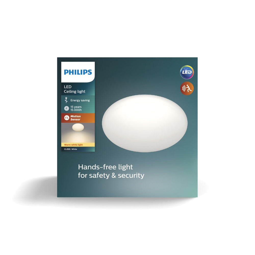 Philips Plafondlamp Shan CL253 Wit Rond 12W IP20 Sensor Ø26cm-757948