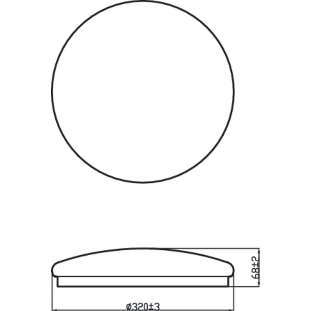 Philips Plafondlamp Moire CL200 Wit Rond Witlicht 17W IP20 Ø32cm-757956