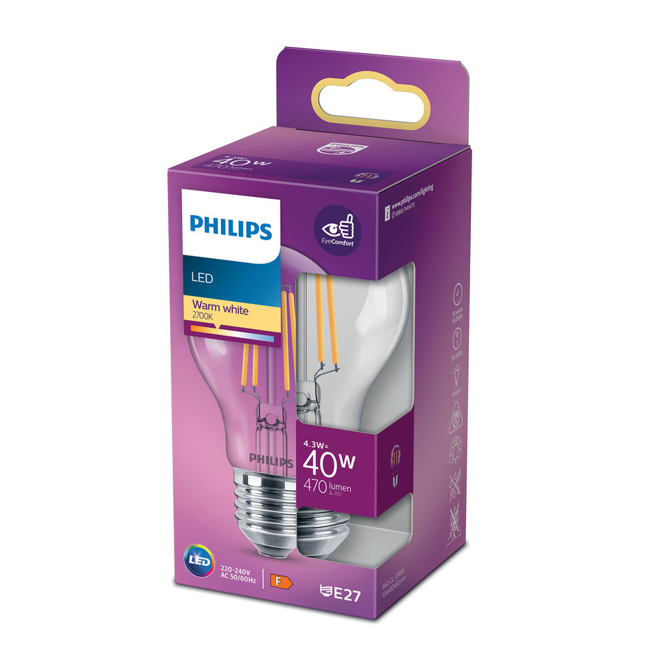 Philips LED Lamp Peer 40W E27 Warmwit Helder-757970