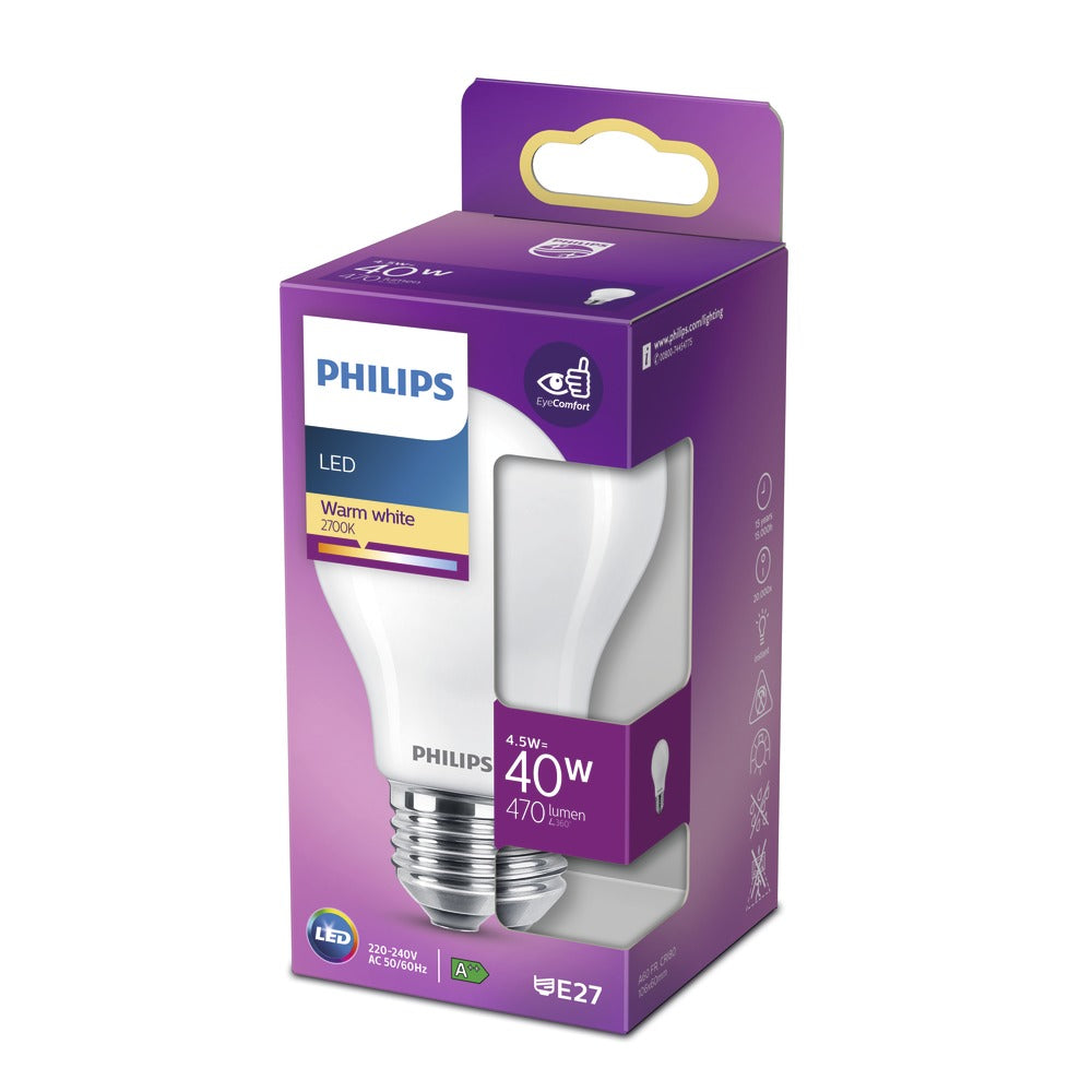 Philips LED Lamp Peer 40W E27 Warmwit Mat-757976