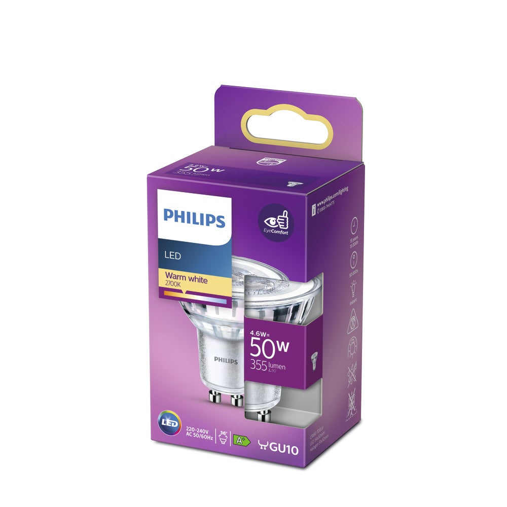 Philips LED Spot 50W GU10 Warmwit-758005
