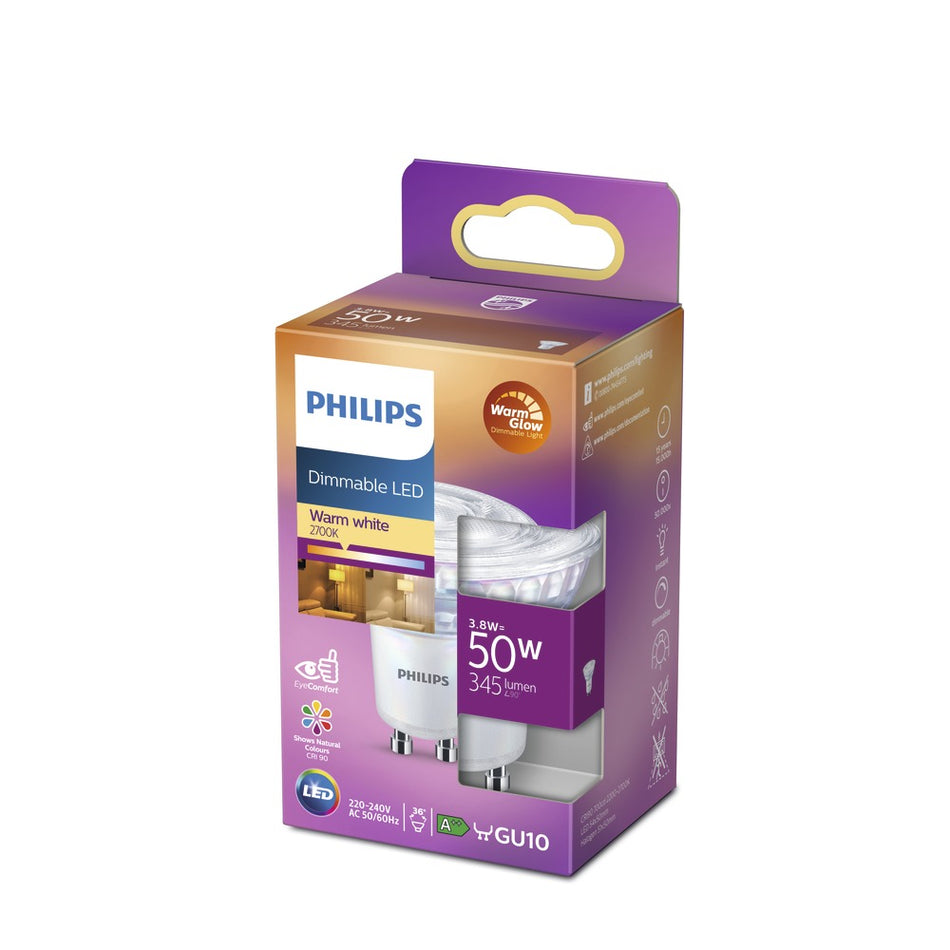 Philips LED Spot 50W GU10 Warmwit Dimbaar-758007