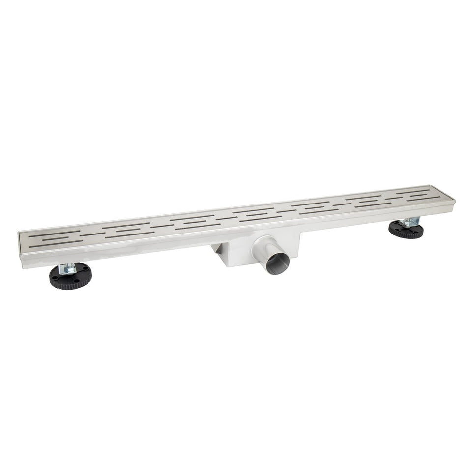 Bouwmaat Douchegoot RVS zonder Flens 7x7x90cm-758402