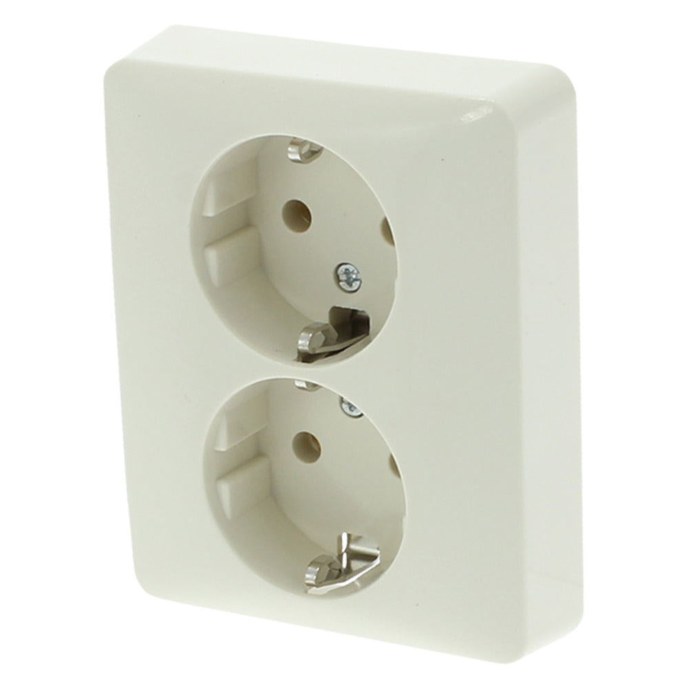 PEHA Contactdoos Standard Inbouw 2-Voudig Randaarde Polarwit-758465