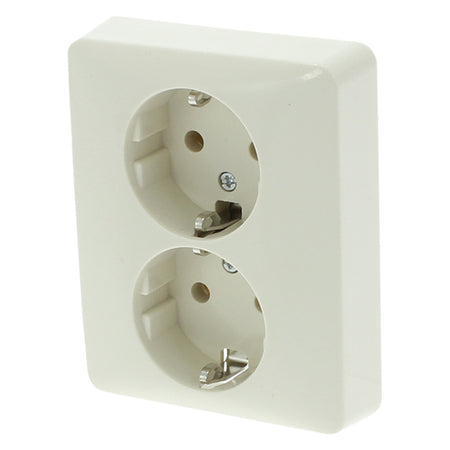 PEHA Contactdoos Standard Inbouw 2-Voudig Randaarde Polarwit-758465
