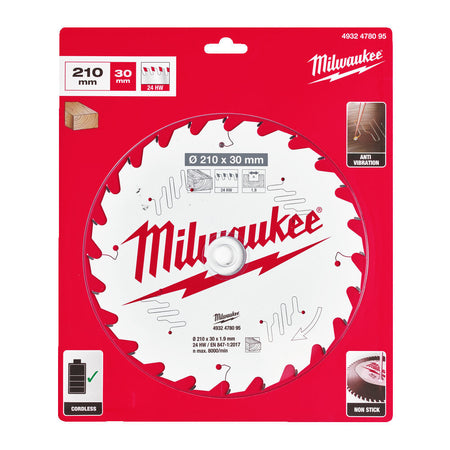 Milwaukee Cirkelzaagblad Voor Tafelzaag 210x30x1,9mm-758758