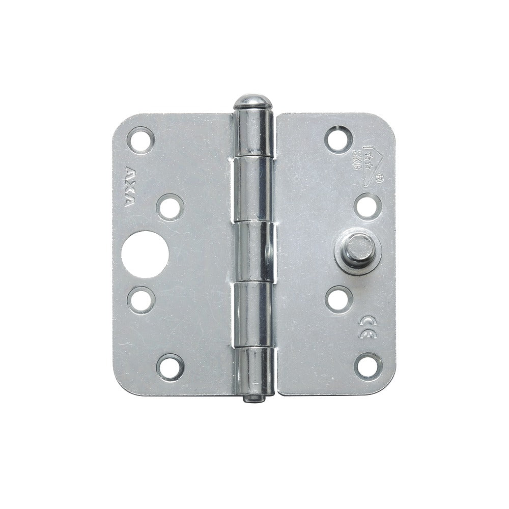 AXA Veiligheidsscharnier Ongelagerd Ronde Hoek Staal Topcoat 89x89mm SKG3-758944