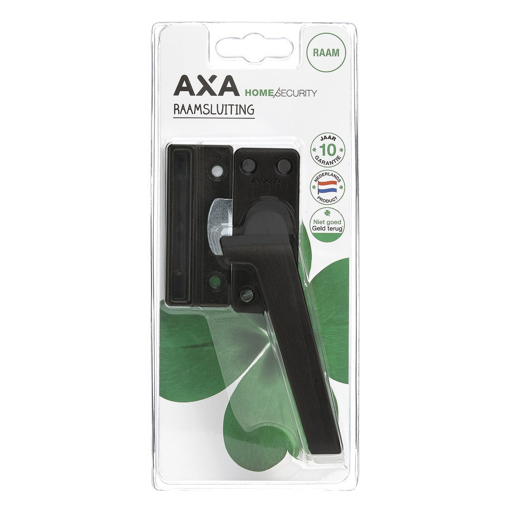 AXA Raamsluiting 3302 Aluminium Geslepen Zwart Re Met Nok-758979