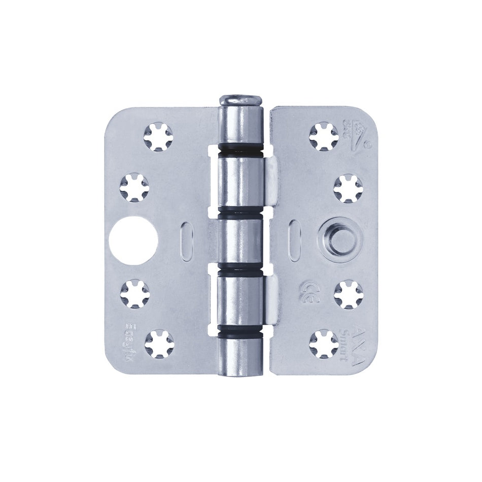 AXA Veiligheidsscharnier Smart Easyfix Ronde Hoek Staal Topcoat 89x89mm SKG3-759007