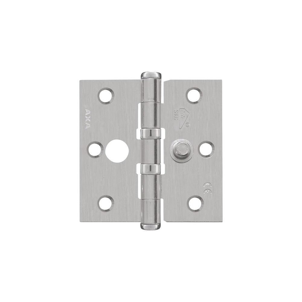 AXA Veiligheidsscharnier Kogellager Rechte Hoek RVS 76x76mm SKG2-759021
