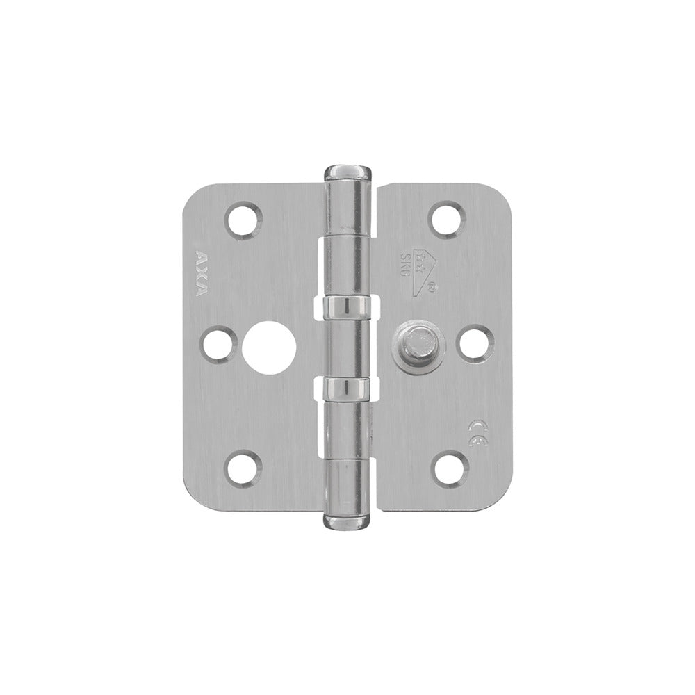 AXA Veiligheidsscharnier Kogellager Ronde Hoek RVS 76x76mm SKG2-759023