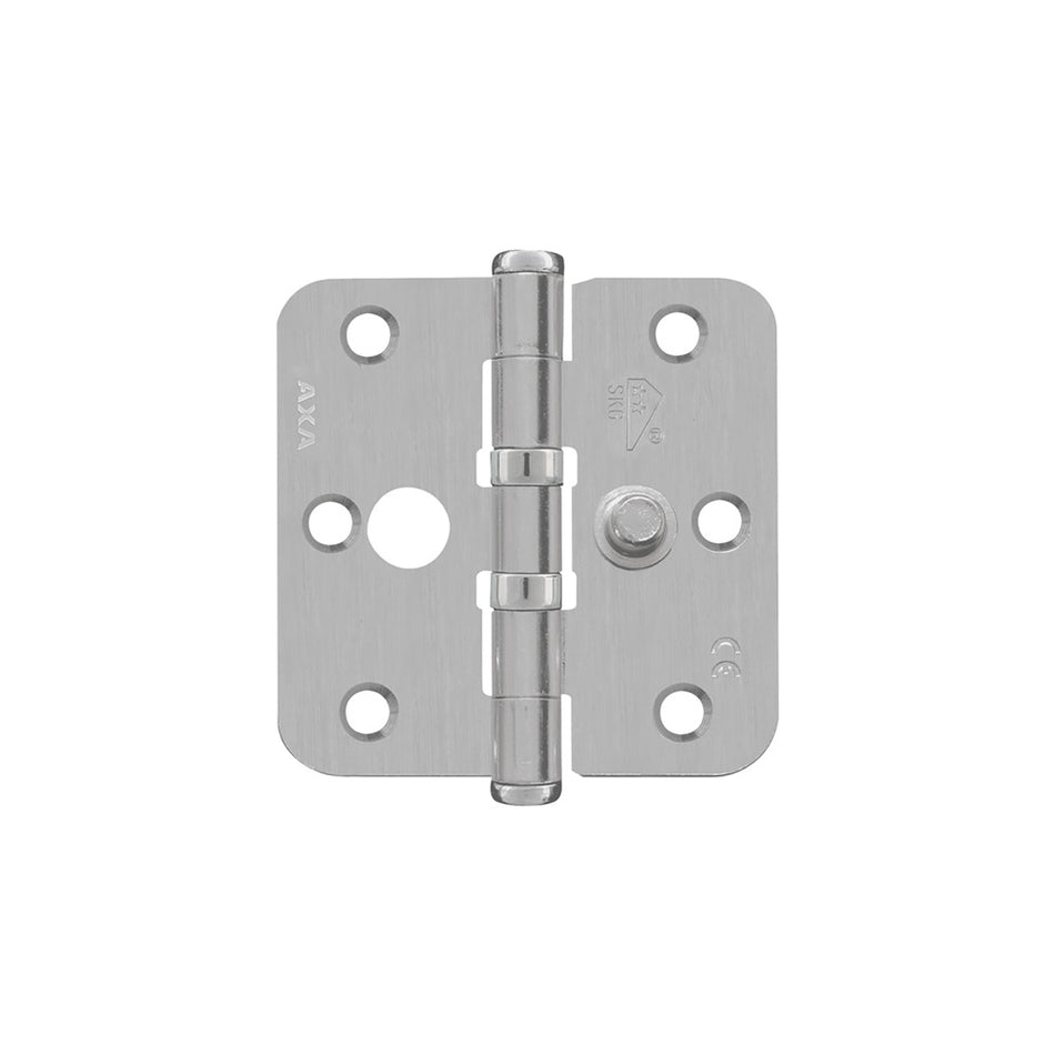 AXA Veiligheidsscharnier Kogellager Ronde Hoek RVS 76x76mm SKG2-759023