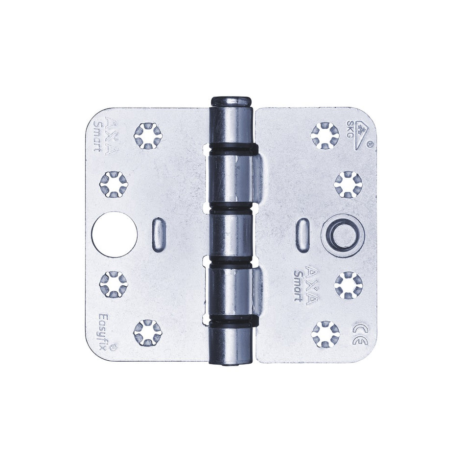 AXA Veiligheidsscharnier Smart Easyfix Ronde Hoek Staal Topcoat 102x89mm SKG3-759028
