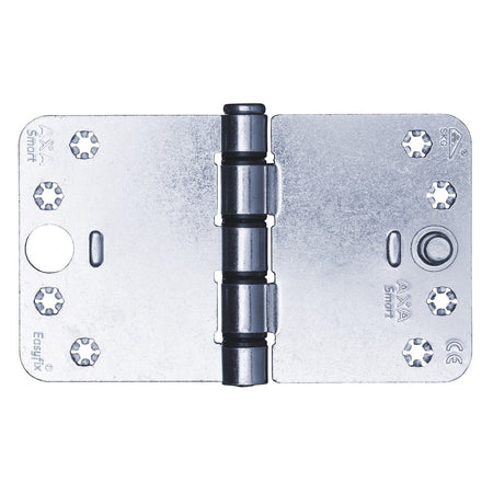 AXA Veiligheidsscharnier Smart Easyfix Ronde Hoek Staal Topcoat 150x89mm SKG3-759032