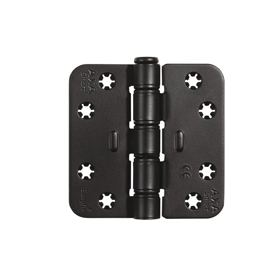 AXA Scharnier Smart Easyfix Ronde Hoek Staal Zwart Gelakt 89x89mm-759035