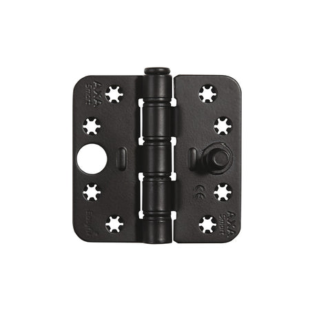 AXA Veiligheidsscharnier Smart Easyfix Ronde Hoek Staal Zwart 89x89mm SKG3-759036