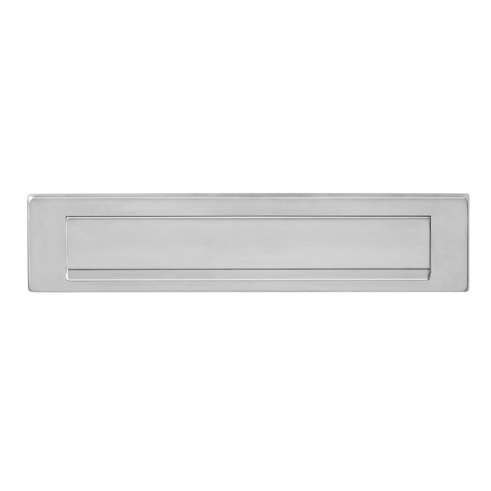 Intersteel Briefplaat Rechthoekig Met Klep/Regenrand 340x80mm h.o.h. 310mm RVS-759054