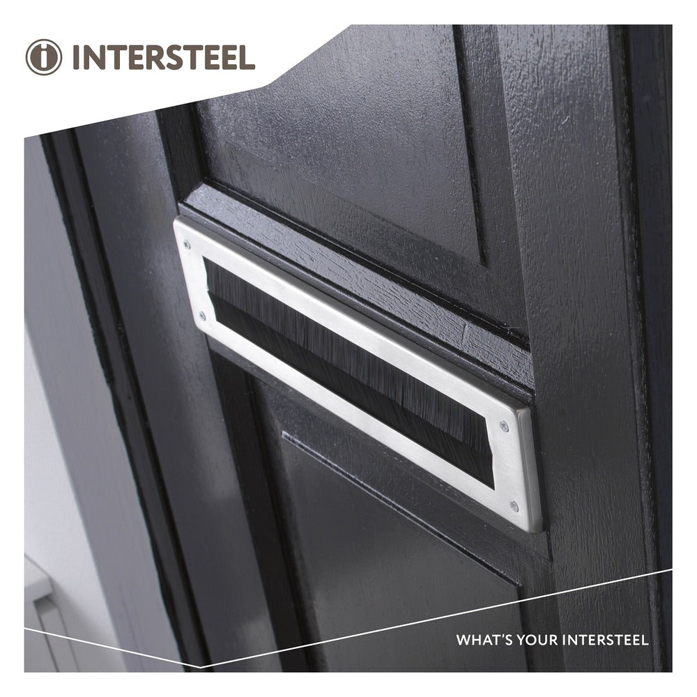 Intersteel Tochtborstel Rechthoekig 340x80mm RVS-759055
