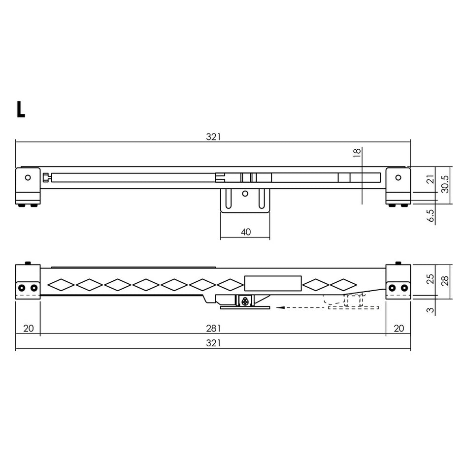 Intersteel softclose tbv schuifdeursysteem zwart-759082