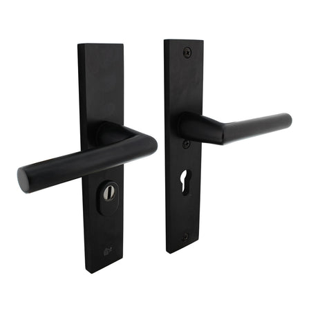 Intersteel SKG3 Veiligheidsbeslag Rechthoekig Kruk/Kruk Geveerd PC55mm Met UTB Aluminium Zwart-759115