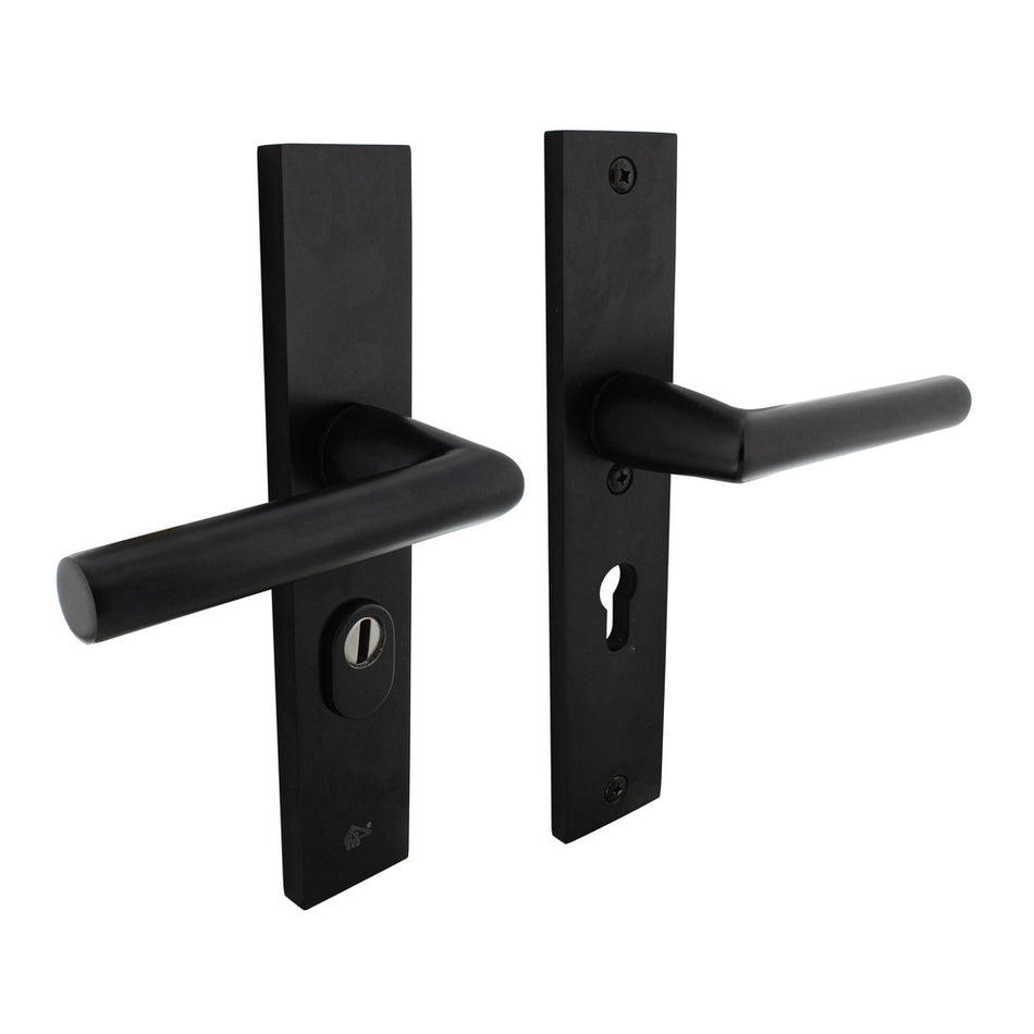 Intersteel SKG3 Veiligheidsbeslag Rechthoekig Kruk/Kruk Geveerd PC55mm Met UTB Aluminium Zwart-759115