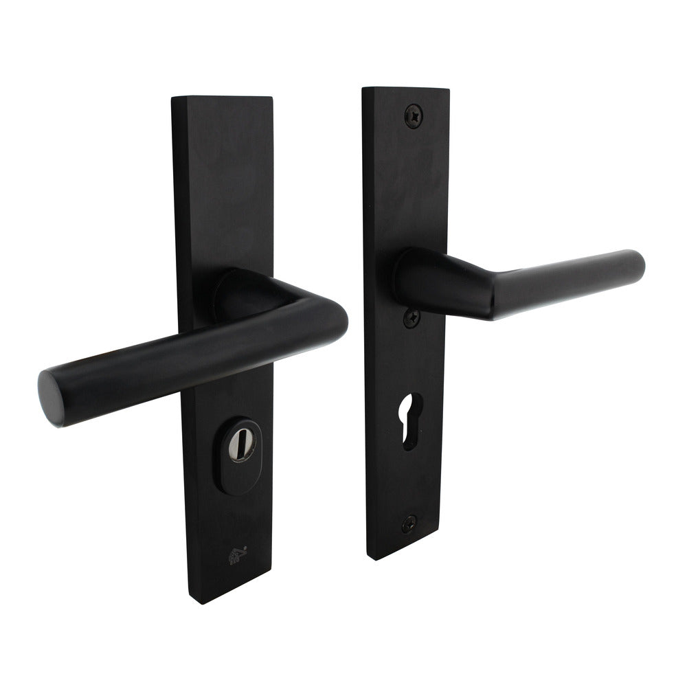 Intersteel SKG3 Veiligheidsbeslag Rechthoekig Kruk/Kruk Geveerd PC72mm Met UTB Aluminium Zwart-759116