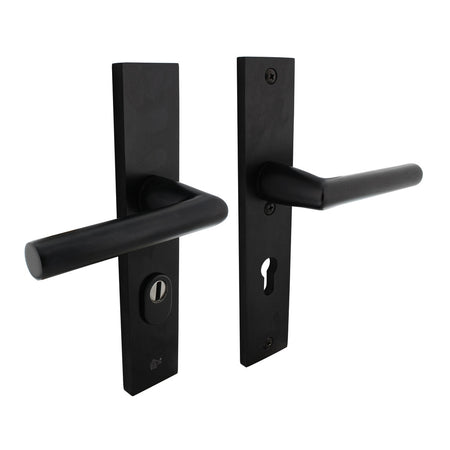 Intersteel SKG3 Veiligheidsbeslag Rechthoekig Kruk/Kruk Geveerd PC72mm Met UTB Aluminium Zwart-759116