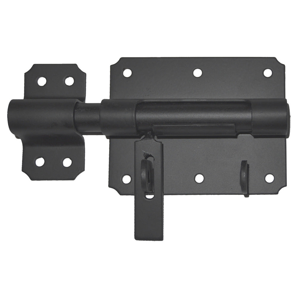StarX Hangslotgrendel Met Sluitplaat Zwart 100x80mm-759225