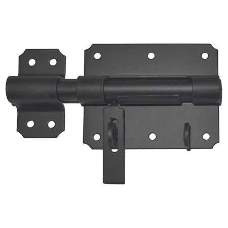 StarX Hangslotgrendel Met Sluitplaat Zwart 100x80mm-759225