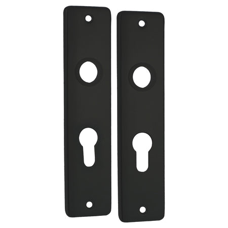 StarX Kortschild PC55 Aluminium Zwart 2stuks-759257