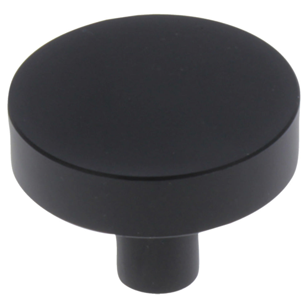 StarX Knop Vlak Rond Zwart 40mm-759267