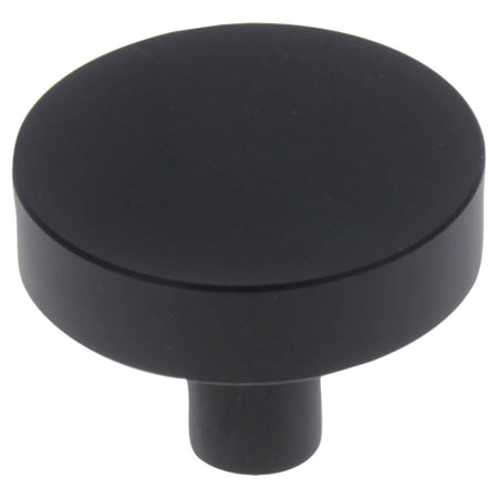StarX Knop Vlak Rond Zwart 40mm-759267