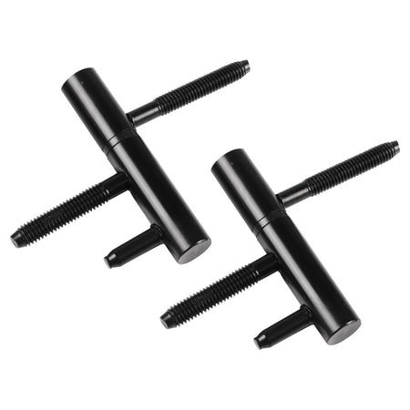 StarX Inboorpaumelle Zwart 75x14mm Voor Houten Kozijnen 2stuks-759285