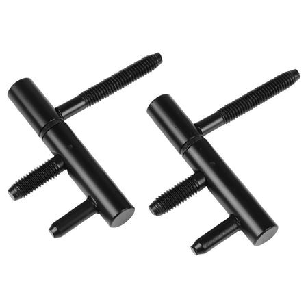 StarX Inboorpaumelle Zwart 70x12mm Voor Stalen Kozijnen 2stuks-759287