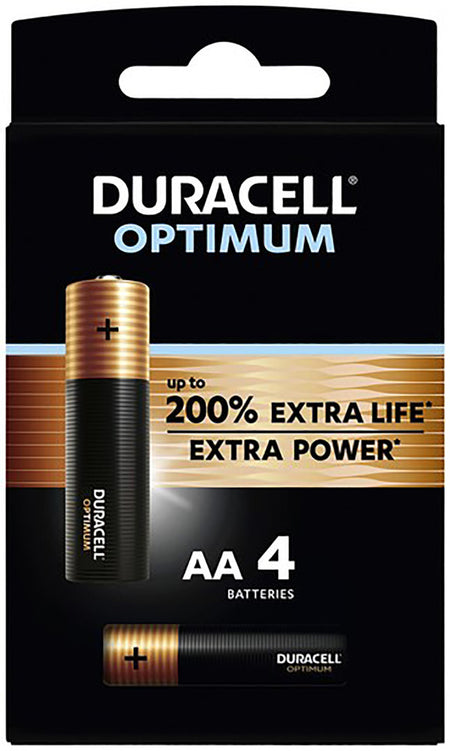Duracell Batterij Alkaline Optimum AA 4 stuks-759426