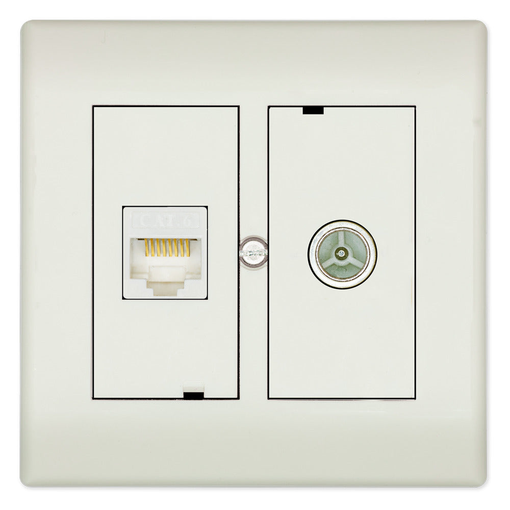 Technetix Contactdoos Inbouw Coax Rj45 Cat6 Ziggo Kpn-759522
