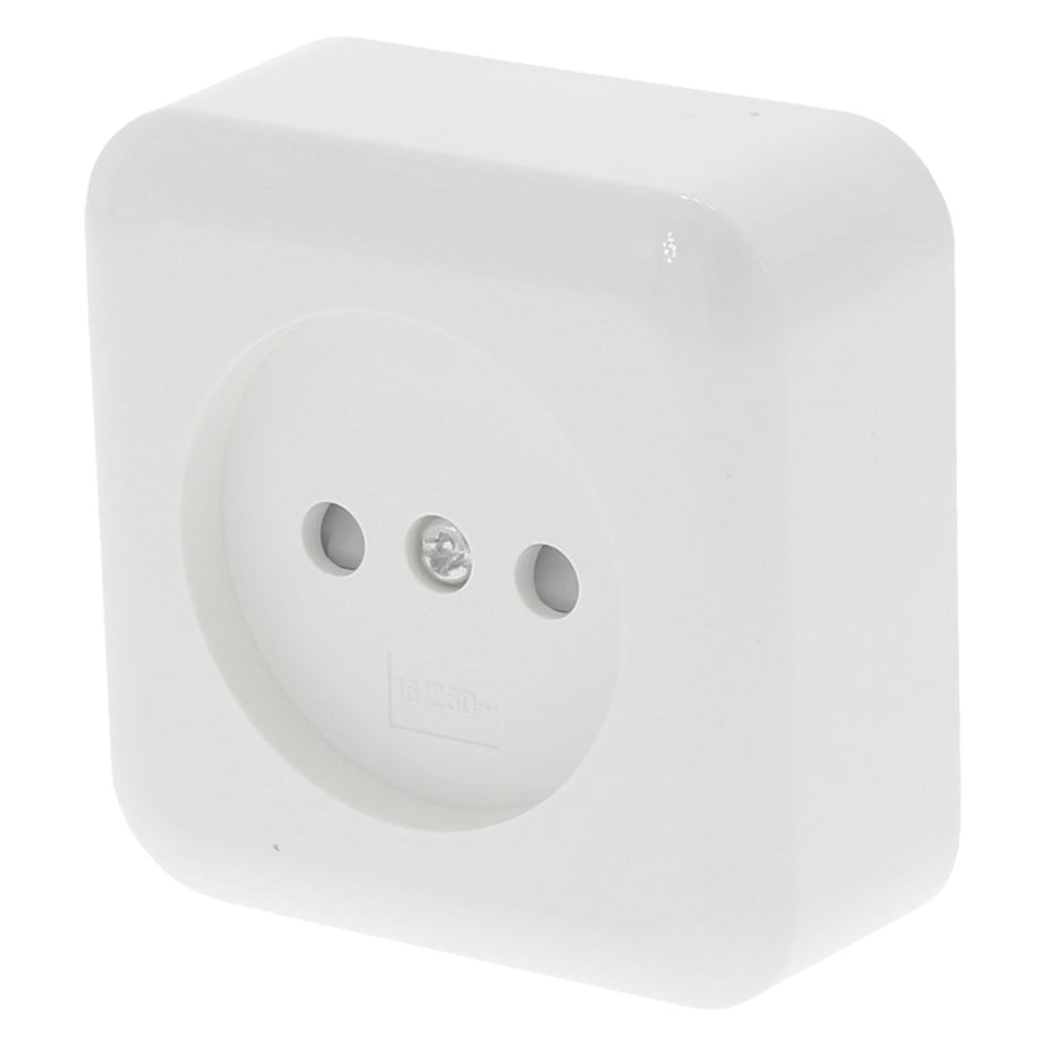 Q-Link Contactdoos Opbouw 1-Voudig Polarwit-759524