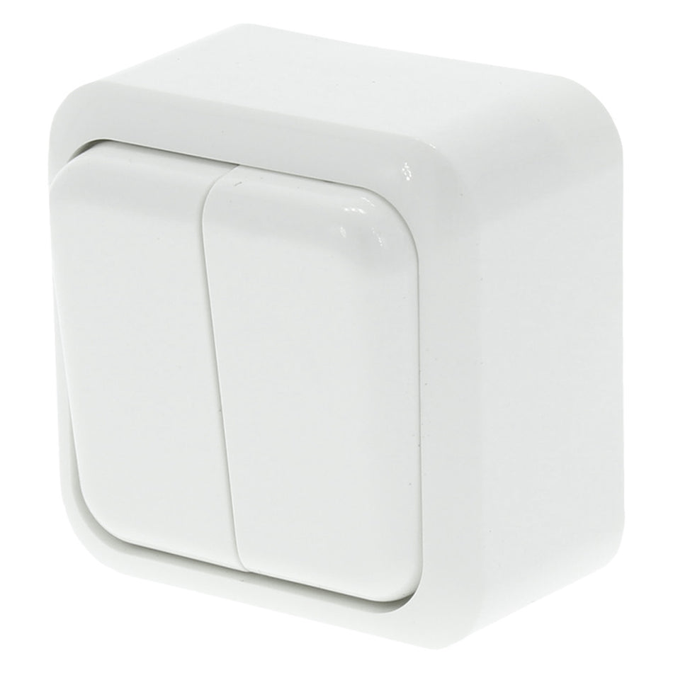 Q-Link Serieschakelaar Opbouw Polarwit-759527