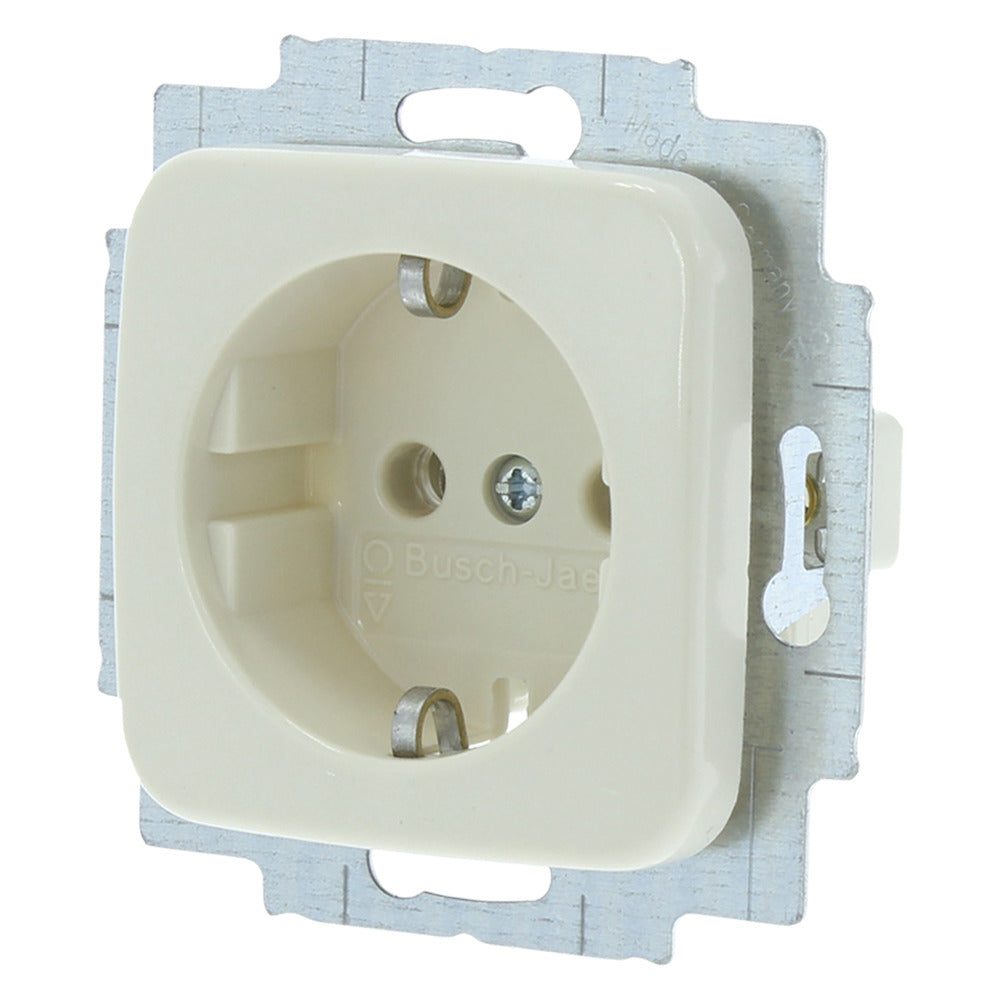 Busch-Jaeger Contactdoos Reflex Inbouw 1-Voudig Polarwit Randaarde-759550