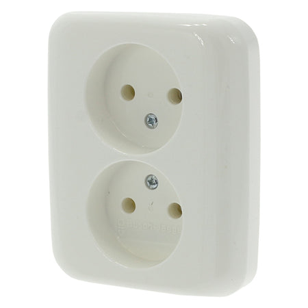 Busch-Jaeger Contactdoos Reflex Inbouw 2-Voudig Polarwit-759551