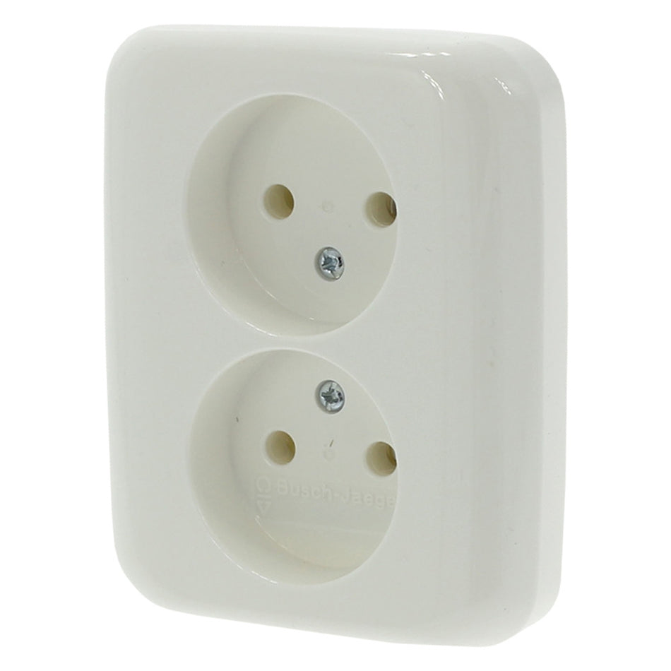 Busch-Jaeger Contactdoos Reflex Inbouw 2-Voudig Polarwit-759551