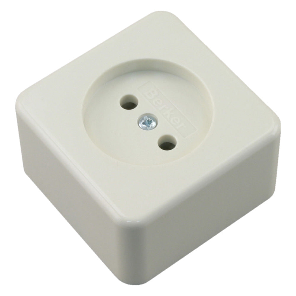 Berker Contactdoos Opbouw 1-Voudig Polarwit-759553
