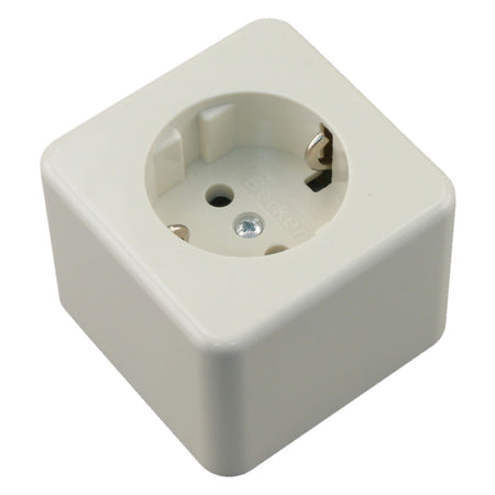 Berker Contactdoos Opbouw 1-Voudig Polarwit Randaarde-759555