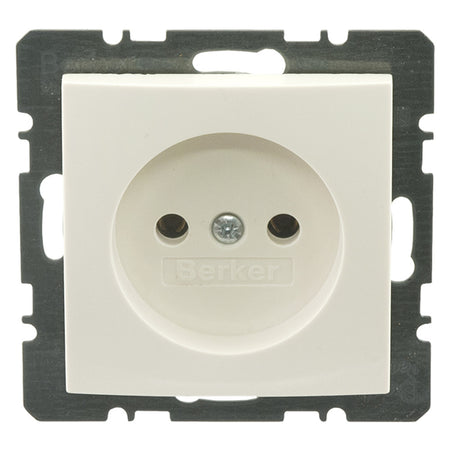 Berker Contactdoos S1 Inbouw 1-Voudig Polarwit-759559