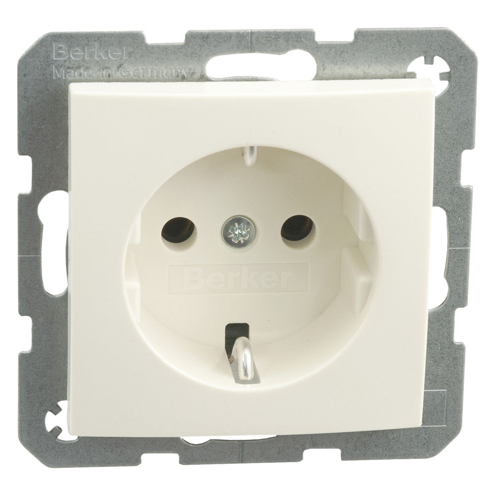Berker Contactdoos S1 Inbouw 1-Voudig Polarwit Randaarde-759560