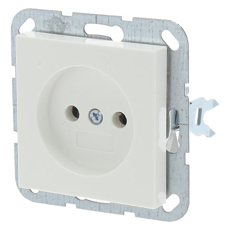 Gira Contactdoos System 55 Inbouw 1-Voudig Polarwit-759595