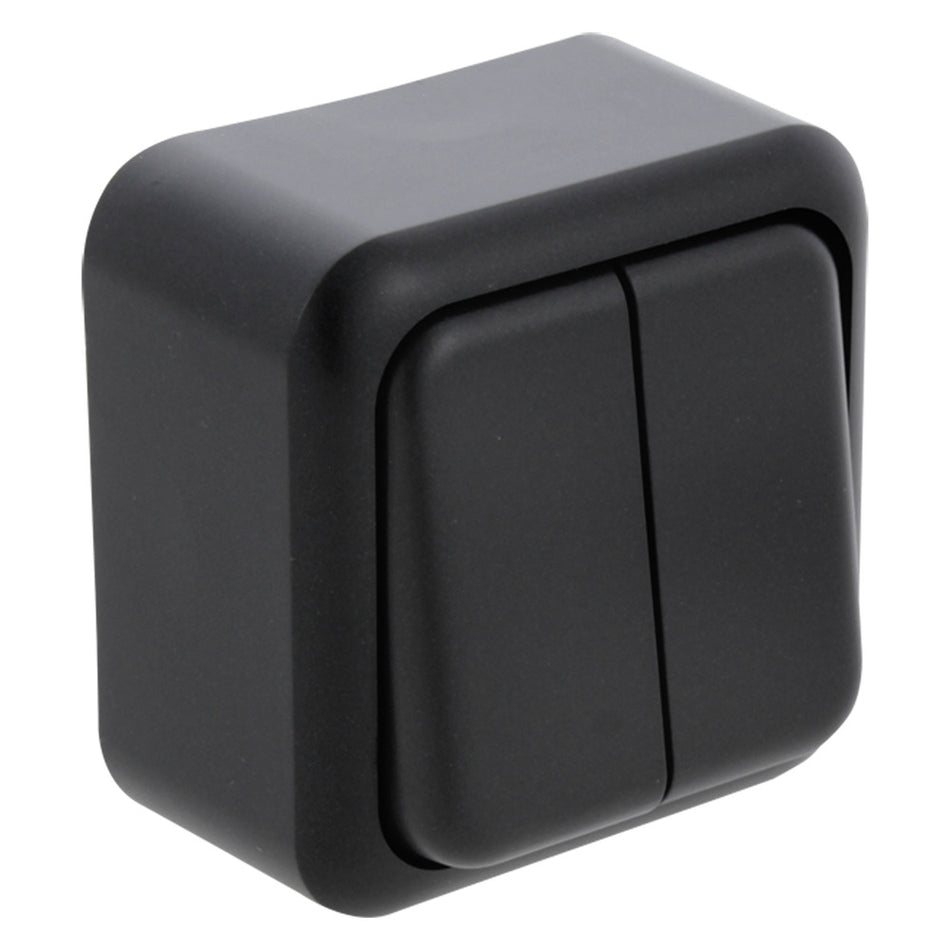 Q-Link Schakelaar Opbouw Serie Zwart-759616